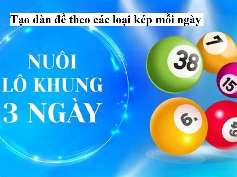 Tạo dàn đề theo các loại kép mỗi ngày