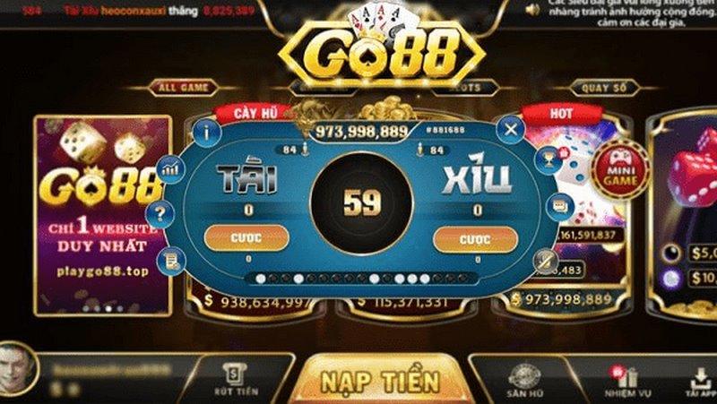 Chơi game tại app Tài Xỉu Go88 với nhiều điều hấp dẫn