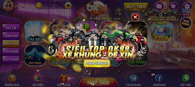 Đánh giá cổng game OK88