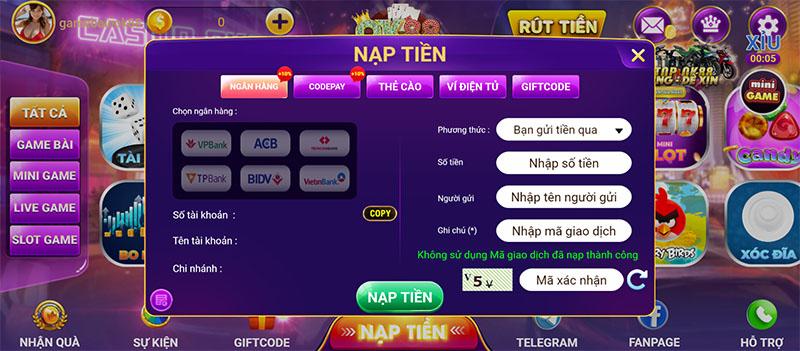 Nạp rút OK88 mau chóng