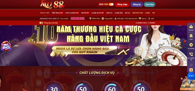 mu88 - nhà cái giải trí đổi thưởng hàng đầu